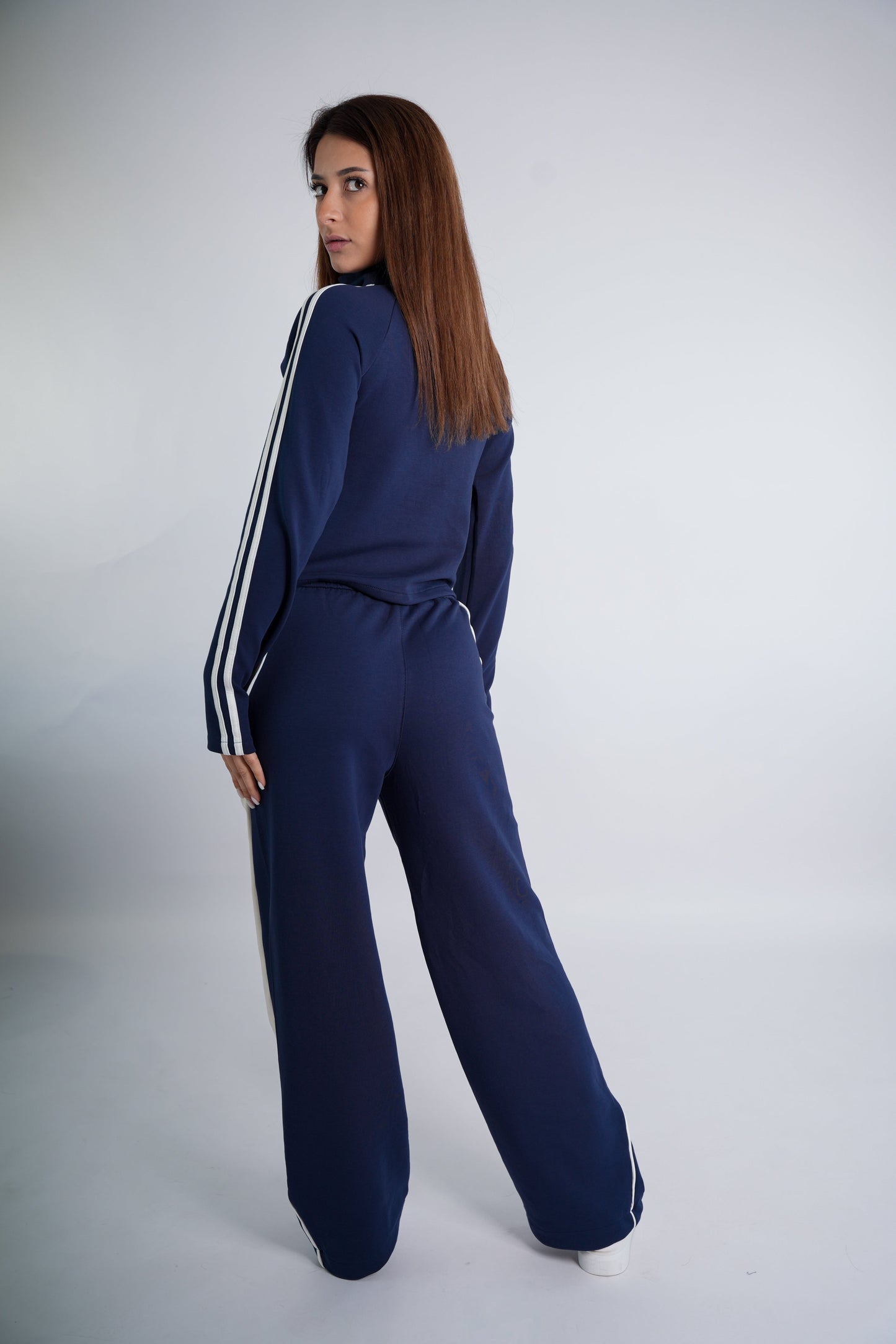 Navy Wavy Suit